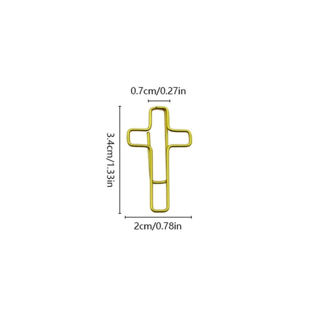 Macaron Color Cross-Shaped Paper Clips for Office & School - Creative, Fun, and Colorful Organizers