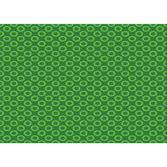 Ahgly Company Machine Washable Indoor Rectangle Transitional Green Area Rugs, 8' x 10'