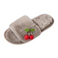 thumbnail image 2 of KEVCHE Womens Fuzzy Slippers , Warm Plush Interior with Non-Slip Tread , Indoor Outdoor House Shoes, 2 of 6