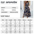 thumbnail image 7 of YNIQUE Women's Casual Dress Deep V-Neck Short Sleeve Chiffon Elegant Long Dresses, 7 of 7