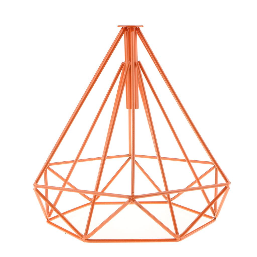 EHJRE Fabric Lampshade Chandelier -jourss Cage Luminaire Luminaire , Type 2 - Orange, as Described