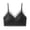 Black, variant on Women's Contrast Lace Triangle Bralette, V-Neck Scalloped Edge Wireless Bra, Elegant Sexy Lingerie for Daily Wear,