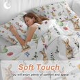 thumbnail image 3 of Easter Rabbits Queen Size Comforter Set, Colorful Eggs Leaf Floral Spring Bedding for All Seasons, 4 Pcs Bed Set, 1Quiltcover (90"x92") ,1Sheet(94"x116"), 2Pillowcases (30"x20"), 3 of 12