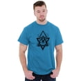 thumbnail image 5 of Triangle Eye Star Symbolic Spirit Men's Graphic T Shirt Tees Brisco Brands 2X, 5 of 6