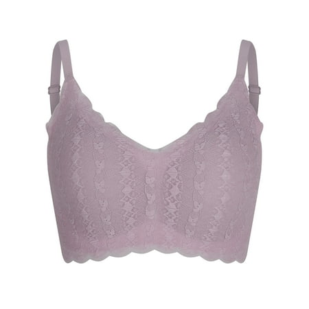 YABCSAZ Plus Size Bras Women s Bra Sexy Seamless Push Up Sports Bra High Lift Soft Comfy Close Breast Tops Underwear Breastfeeding Bralette