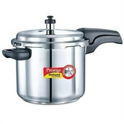 Prestige Alpha PRSDA-5.5L Induction Base Stainless Steel Deluxe Pressure Cooker, 5.5 L/Small, Silver