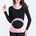 thumbnail image 4 of Maternity Belly Band Maternity Belt Maternity Belly Support Band Maternity Belly Band Soft Flexible Adjustable Arch Support Pregnancy Belly Support Band Pink Striped Full Surround ANGGREK AC7291, 4 of 8