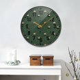 thumbnail image 2 of Yayeee Wall Clock Battery Operated 9.5" Silent Quartz Non-Ticking for Living Room Decor, Christmas Forest, 2 of 8