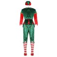 thumbnail image 4 of Conjunto de 5 piezas de Navidad verde para hombre y mujer, traje de vacaciones para hombre y mujer (hombre-L) Tmvgtek Para estrenar, 4 of 9
