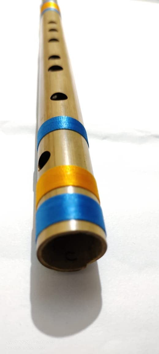 Naad C Scale Natural Middle Bamboo Flute (50 Cm, Multicolour) 2023 - Natural