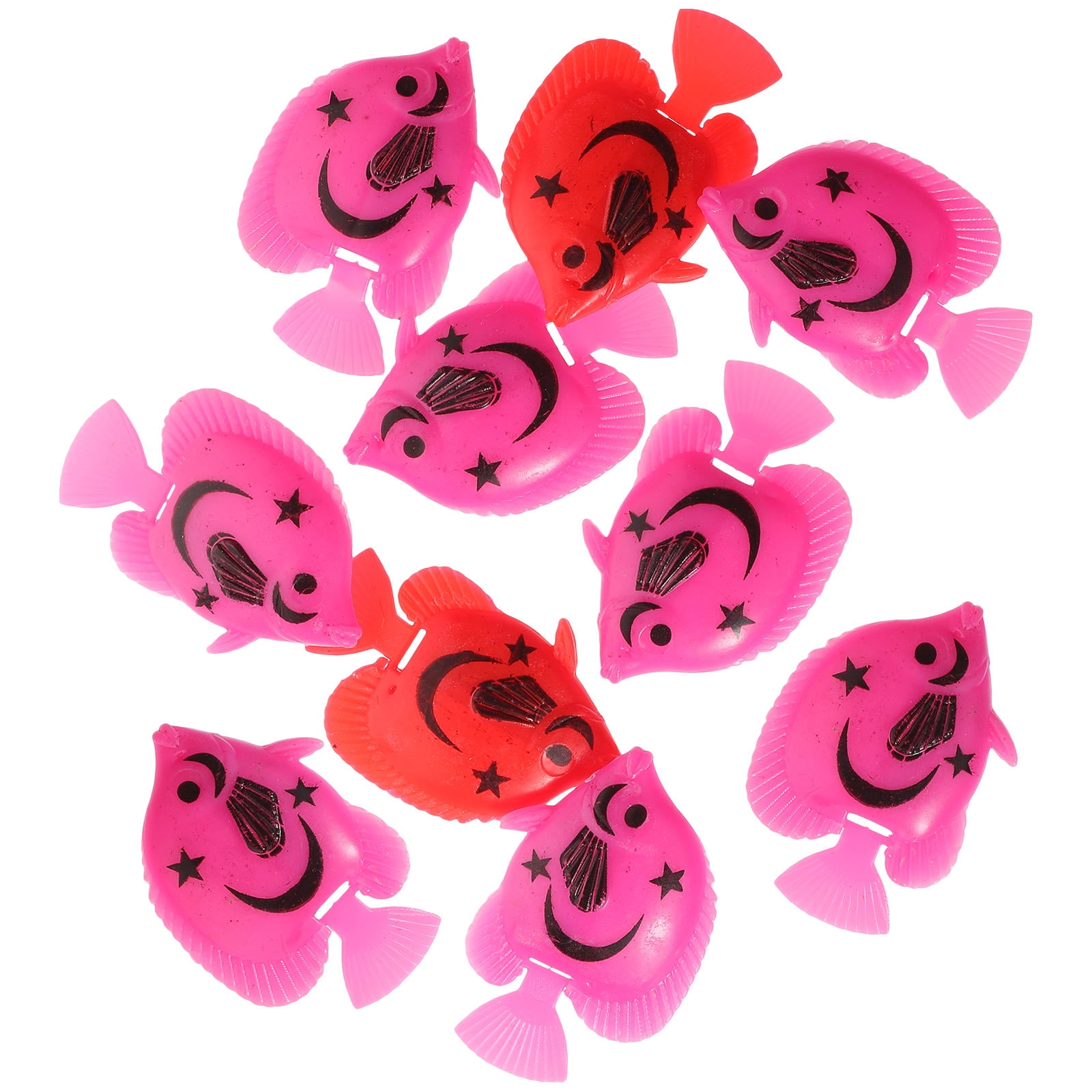 WEUVEB Aquarium Fish Tank Decorations Faux Fish Tank Fish Ornament Aquarium Bright Color For Drama