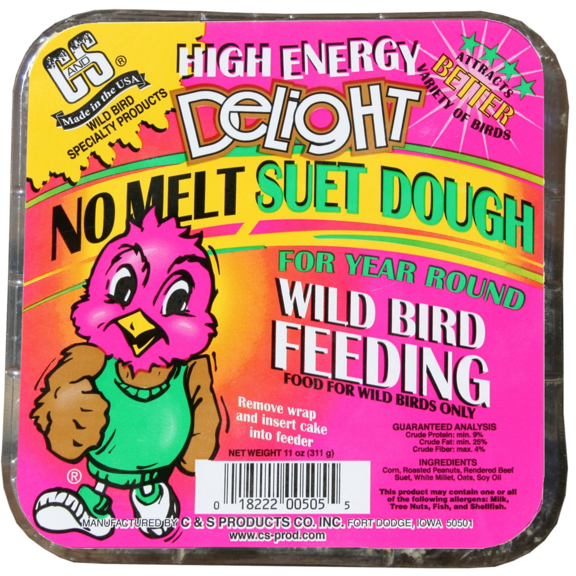 C&S 11 Oz. High Energy Delight No Melt Suet Dough