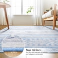 thumbnail image 7 of Ultrug Soft Boho Area Rug Moroccan Geometric Rugs Washable Carpet for Bedroom Living Room Home Decor,4'x6',Blue, 7 of 7