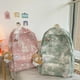 thumbnail image 5 of Vintage Canvas Schoolbag for Girls Gray/Green/Blue/Pink Multi-pocket Backpack for Female Teenage Girl Backpack, 5 of 5