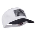 thumbnail image 5 of Grey American Flag Patched Pro Style Cap - Navy White OSFM, 5 of 5