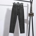 thumbnail image 3 of Women's High-waist Straight-leg Cropped Jeans, 3 of 6