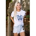 thumbnail image 4 of Patriotic Bald Eagle American Flag Plus Size Crewneck Graphic Tee Shirt Brisco Brands 3X, 4 of 6