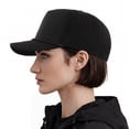 thumbnail image 7 of TOPTIE Snapback Baseball Cap with Rope, Adjustable Vented Performance Hat, Laser Cut Mesh Cap for Men Women - Black, 7 of 7