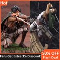 thumbnail image 2 of ¡18CM Anime ataque en la figura del Titán ARTFX J fortaleza Ver! Figura de acción Rivaille Heichov, figura del sargento mayor Gong Bohan LED, 2 of 2