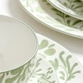 thumbnail image 6 of KINGSTONE 16-Piece Green Floral Porcelain Dinnerware Set, Service for 4, Microwave & Dishwasher Safe, 6 of 10