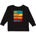 thumbnail image 3 of Inktastic Four Wheeling Eat Sleep Off Road Repeat Boys or Girls Long Sleeve Toddler T-Shirt, 3 of 5