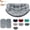 Light gray, variant on Outdoor Papasan Rocking Chair Cushion, Water Resistant Egg Chair Cushions replacement, Hanging Basket Swing Cushion 6.3in thick, Indoor Rocking Chair Seat Cushion