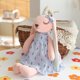 thumbnail image 1 of Cute Rabbit Plush Toy / Creative Rabbit Doll / Long Ear Flower Skirt Bow Rabbit / Children's Birthday Giftblue45cm Deng Xun unisex, 1 of 2