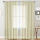 thumbnail image 1 of Xiao Hua Cortinas ligeras - Cortinas beige de 100*130 cm, 1 pieza, poliéster con bolsillo para barra. Cortinas ligeras para dormitorio y decoración del hogar., 1 of 5