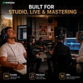 thumbnail image 4 of Wired Headphone, 40kHz High-Resolution DJ Stereo Headphones with 1/4" & 3.5mm Audio Jacks, Ideal for Recording, Mixing and Podcast Production, 4 of 10