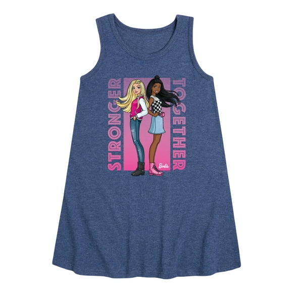 Barbie - Best Friends - Stronger Together - Toddler and Youth Girls A-line Dress