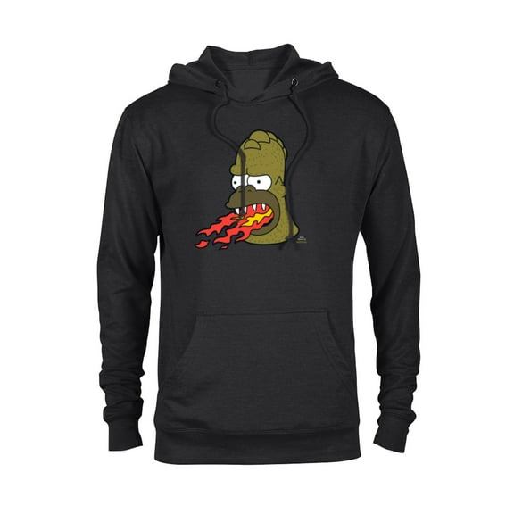 The Simpsons Treehouse of Horror Fire Breathing Homerzilla - Pullover Hoodie for Adults - Customized-Black