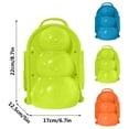 thumbnail image 3 of Snowman Snow Mold, 9 Inch Durable Winter Snow Form Maker, Quick Snowman Building Tool, Outdoor Winter Snow Play Play Sets for All Ages, Green 1 Pack, 3 of 4