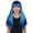 Blue, variant on HPO Adult Womens Long Tinsel Wig Collection | Party Ready Fancy Cosplay Halloween Wig | Premium Breathable Capless Cap