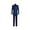3pcs Blue, variant on Boys Suit, Toddler Kids Teenager Suits for Boys Formal Wear Ring Bearer Outfit Dress Clothes Slim Fit