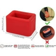 thumbnail image 2 of Car Seat Belt Buckle Holder Up - Car Seatbelt Guard - Silicone Seat Belt Holder,Makes Receptacle Stand Upright for No-Hassle Buckling (Red, 2 Pack), 2 of 6