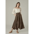 thumbnail image 5 of Maxi Skirts for Women High Waist Renaissance Skirt Long Skirt with Pockets, 5 of 5