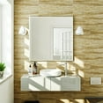 thumbnail image 2 of Eviva Sax 30 in. Polished Chrome Framed Bathroom Wall Mirror, 2 of 7