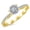 yellow-gold, variant on 14K White Gold 3.25 Carat LAB GROWN DIAMOND Classic Side Stone Pave Set Round Cut Diamond Engagement Ring (D-E Color VS1-VS2 Clarity 3 Ct Center)