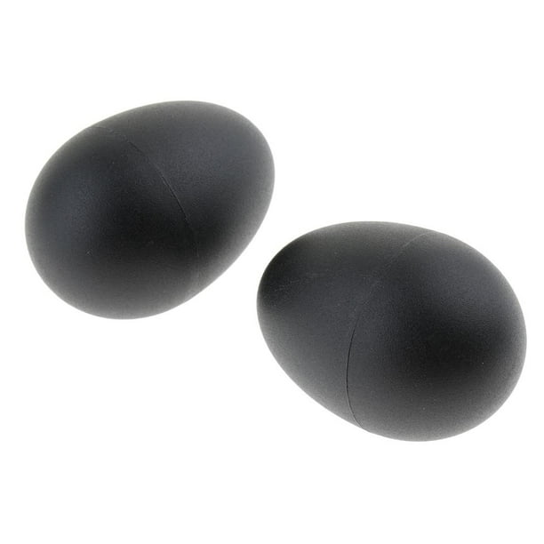 Coctelera de huevos de arena de plástico negro Yuyangstore 2 piezas Agitadores manuales de Sand Egg