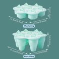 thumbnail image 2 of Molde para helado NQ verde molde plegable de silicona para helado de 7 cavidades para paletas y helados caseros sin BPA, 2 of 5