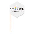 thumbnail image 1 of LGBT Rainbow Flag More Love Less Hate Toothpick Flags Cupcake Picks Party Celebration, 1 of 3