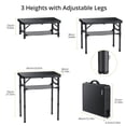 thumbnail image 2 of Mesa de camping plegable Anbte 61x41 cm, altura ajustable 70 cm, 2 of 9