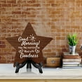 thumbnail image 4 of Good Morning! May your morning be filled with goodness Star Table Sign (7" x 7") Religious Decor | Church And Home Table Signs, 4 of 6