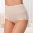 thumbnail image 4 of PMVFHDE High Waist Abdominal Menstrual Briefs Bamboo Fiber Side Leak Proof Womens Underwear Beige,L, 4 of 6