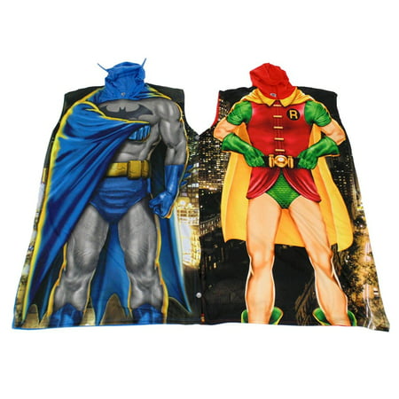 DC Comics Batman & Robin Dynamic Duo Twinsie Poncho Set