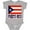 AC-Heather Grey, variant on Inktastic Puerto Rico Flag & Name Boys or Girls Baby Bodysuit