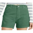 thumbnail image 2 of DICKIES Womens Green Zippered Pocketed Carpenter High Waist Shorts Juniors 5\27, 2 of 3