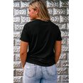 thumbnail image 6 of Women's Black Sequin Hat Pumpkin Graphic Crew Neck T-Shirt - [ZhiHiMeRi] | (US 20-22)2XL, 6 of 7