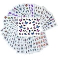 thumbnail image 1 of Butterfly Nail Art Stickers, Colorful Butterflies, Nail Art Stickers Decals Butterfly Design, for Nails Art Design Water Transfer Decals Butterfly Nai, 1 of 4