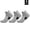 Grey, variant on 1/3pairs/Lot Men's Socks Compression Stockings Breathable Basketball Sports Cycling running Towel Socks High Elastic Tube Socks